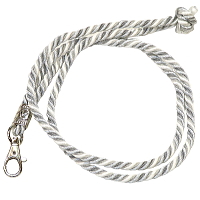 飾り紐　白シルバー